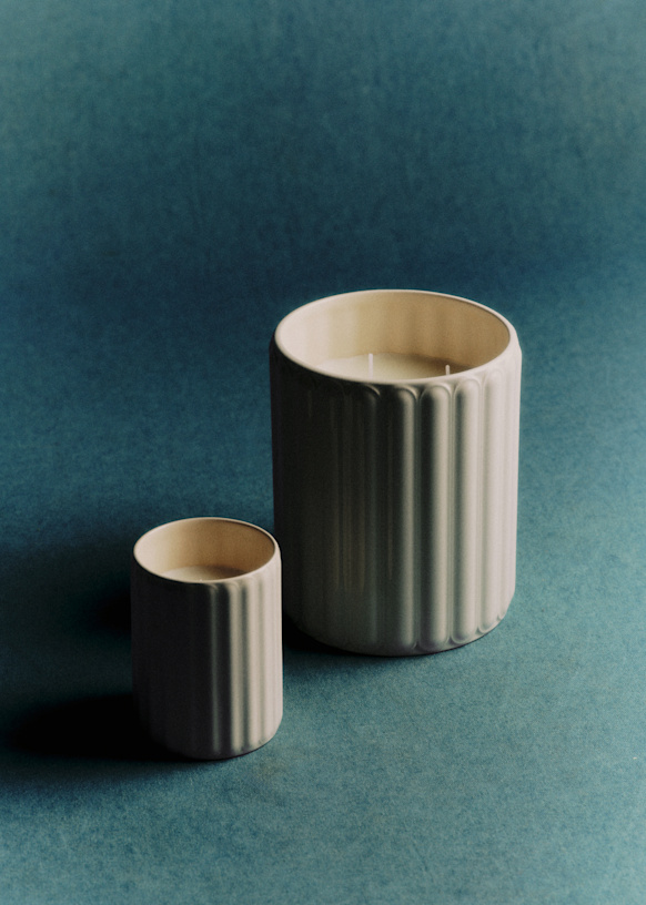 Pianissimo Candle - Large Model - Le Jardin - Olive Green