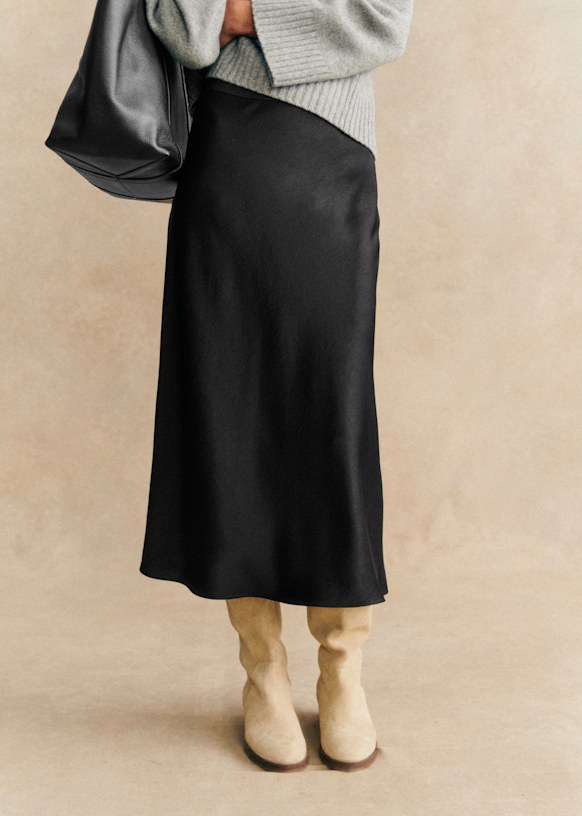 Sandy Skirt - Leopard - Viscose - Sézane