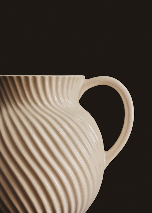 Torsade Pitcher - Ecru - Ceramic - Sézane