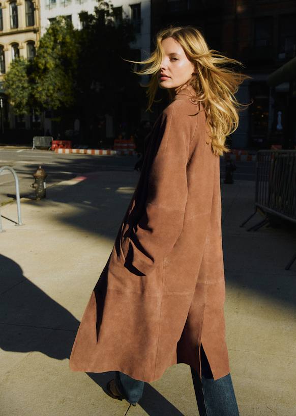 SEZANE CLYDEコート Clyde Coat - Light Beige - Organic Cotton - Sézane