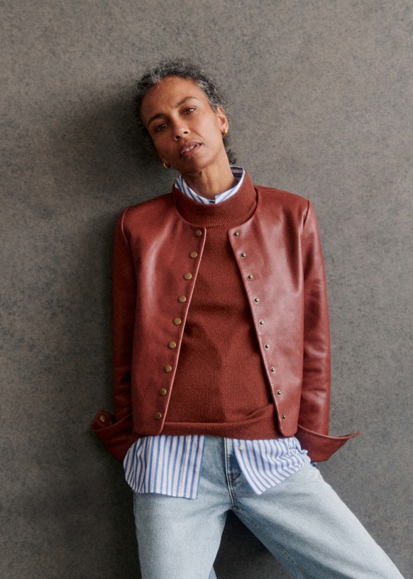 Veste cuir sezane 2025