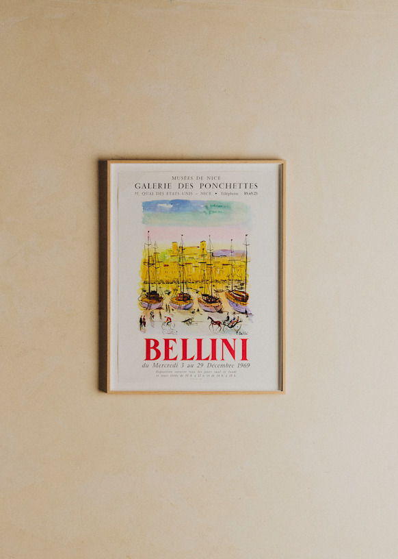 Affiche Galerie of ponchettes, Bellini, 1969