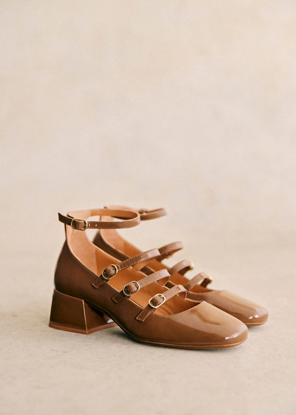 Taupe mary jane shoes discount