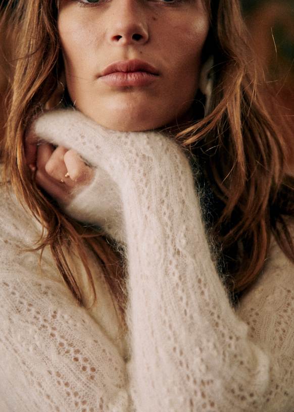Suzanne Jumper - Ecru - Kid mohair - Octobre Éditions