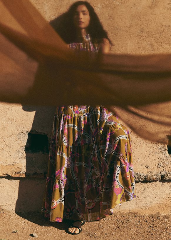 OLYMPIA Dress - Sézane x Inoui Editions - Diego Print - Organic
