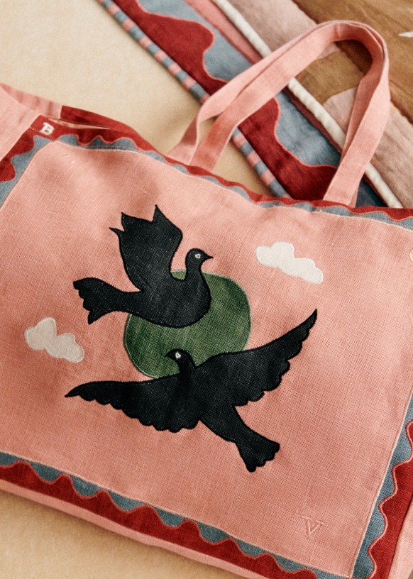 Maxi tote bag discount sezane