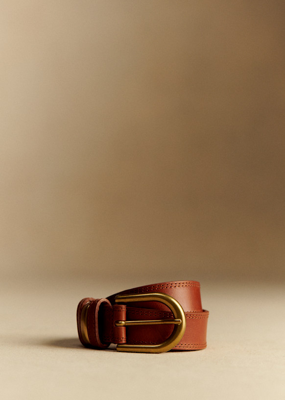 極美品　Sezane 革ベルト Taylor Belt - Natural heritage - Vegetable-tanned smooth cowhide