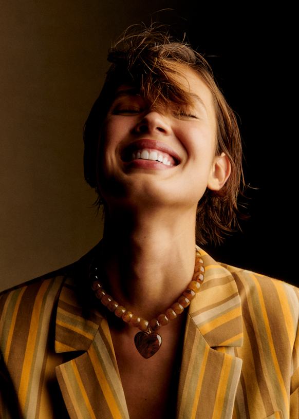 Collier Claude - Caramel Multi - Résine - Sézane