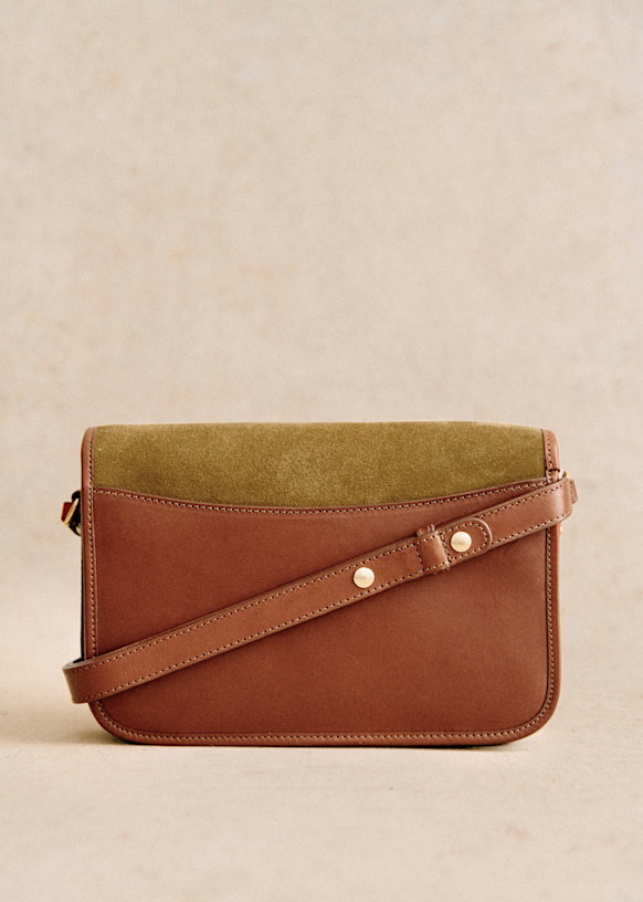 Milo Vintage Bag - Multi Taupe - Split cowhide leather - Sézane