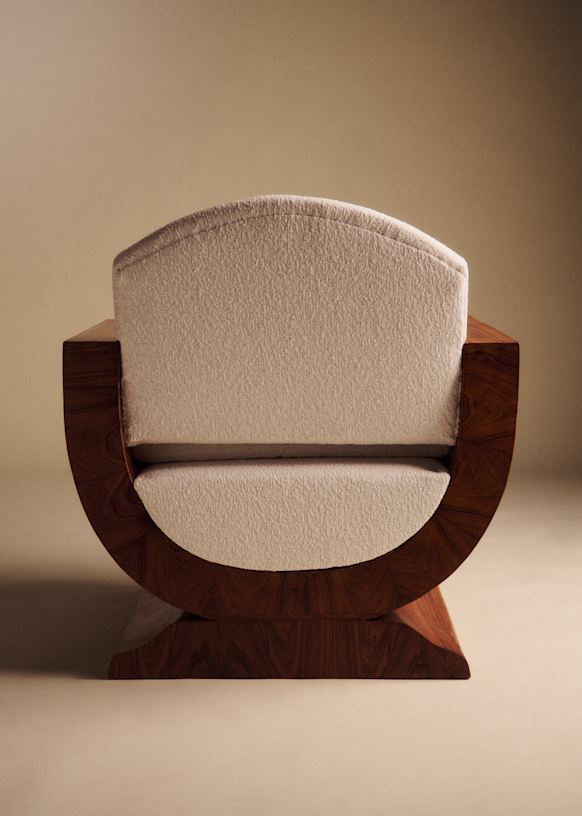 Fauteuil in palissandre art déco années 30