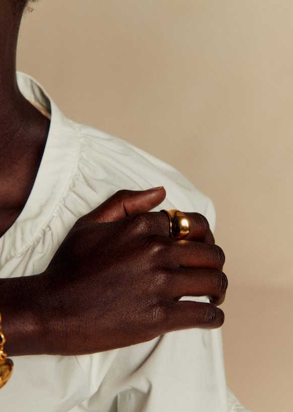 Orphée Ring - Gold - Majority recycled brass - Sézane