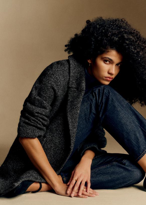 Ander Coat - Cinnamon - Virgin wool - Sézane