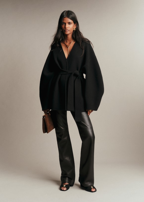Camille Jacket - Black - Merino Wool - Sézane