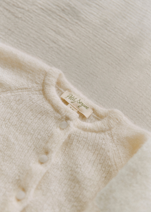 Gaspard Cardigan - Rosewood - Super kid mohair - Sézane