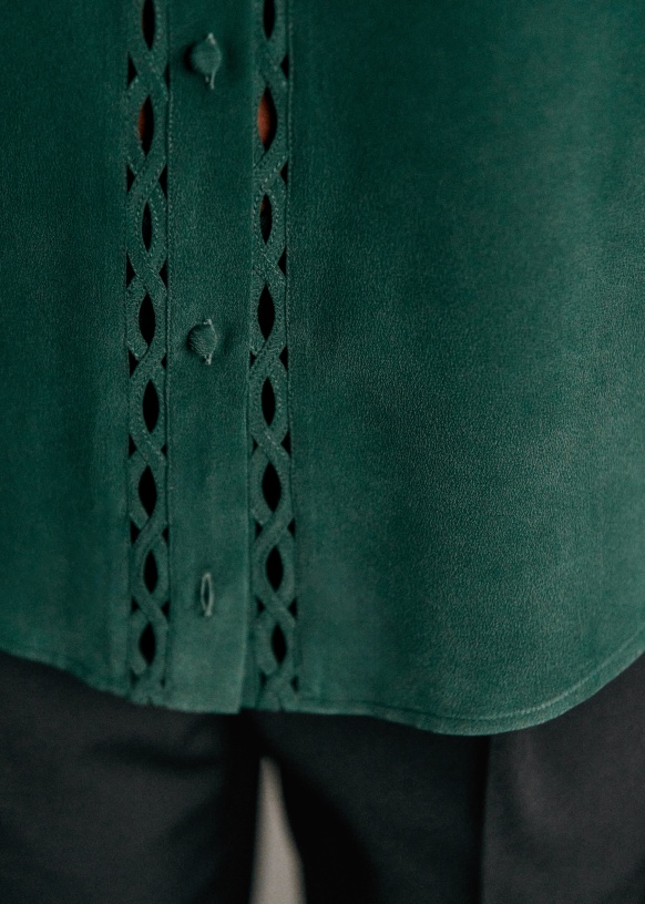 Chemise Annira Ecru Soie Sezane