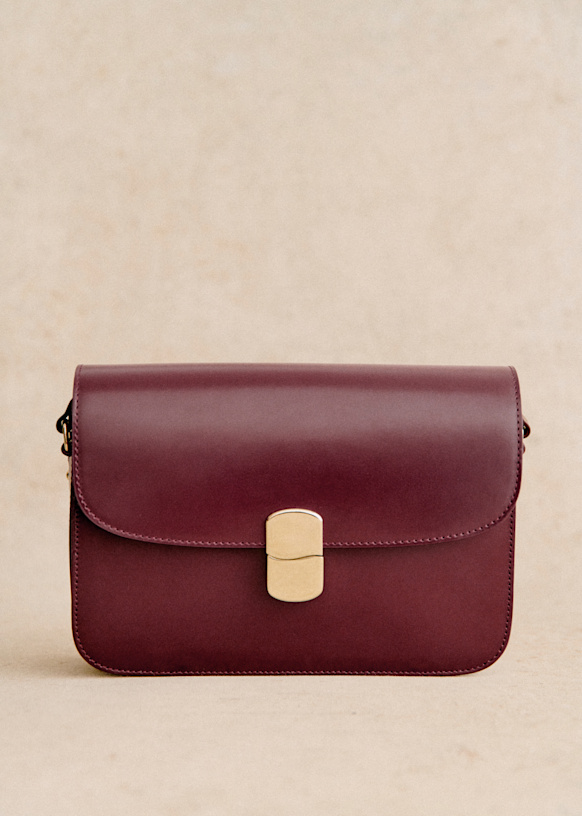 Sac Milo Classique Marron Python Sezane
