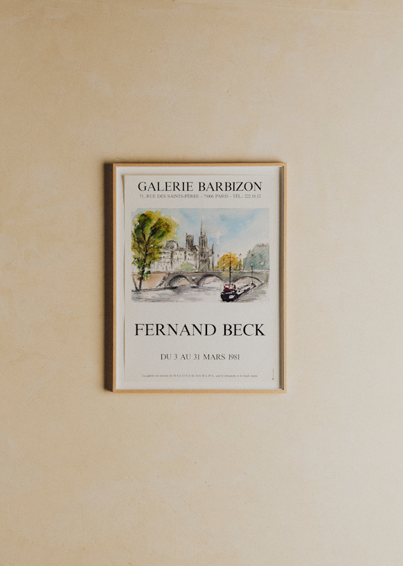 Affiche Galerie Barbizon, Fernand Beck, 1981