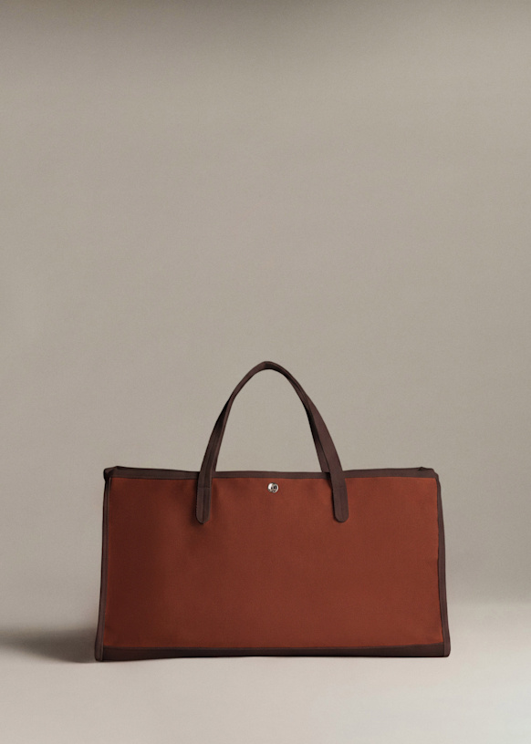 Suzanne Tote Bag - Brown - Organic cotton - organic textile - Sézane