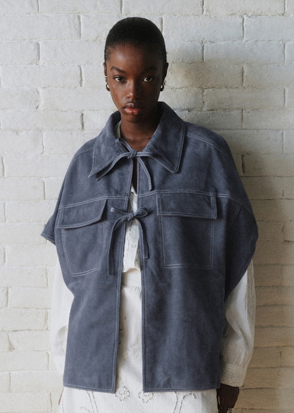 エルケイ Lecet ジャケット - Sézane x SEA NY - ダーク ヴィンテージ ブルー