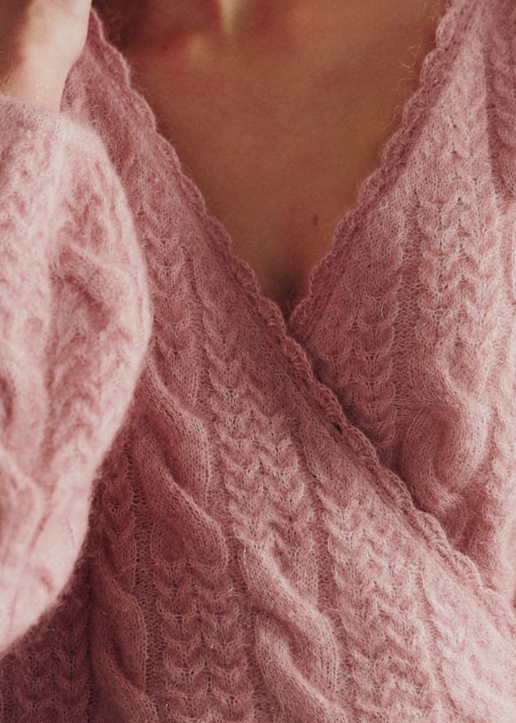 Odalie セーター - 花びら - キッドモヘア - Sézane