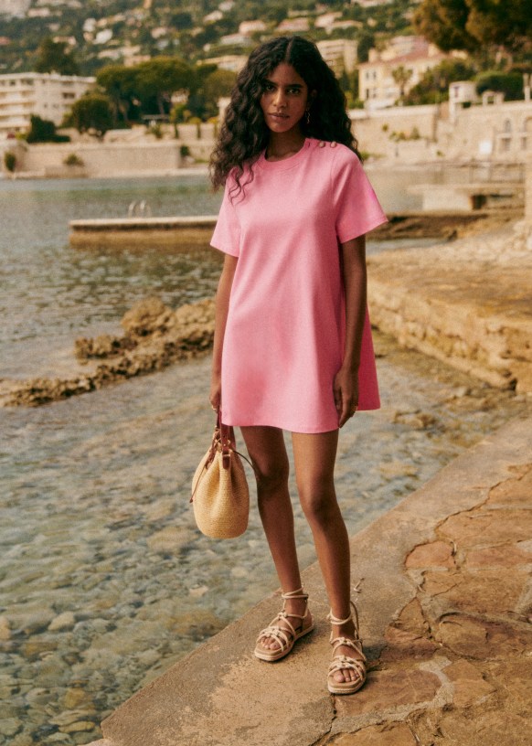Robe rose sezane new arrivals