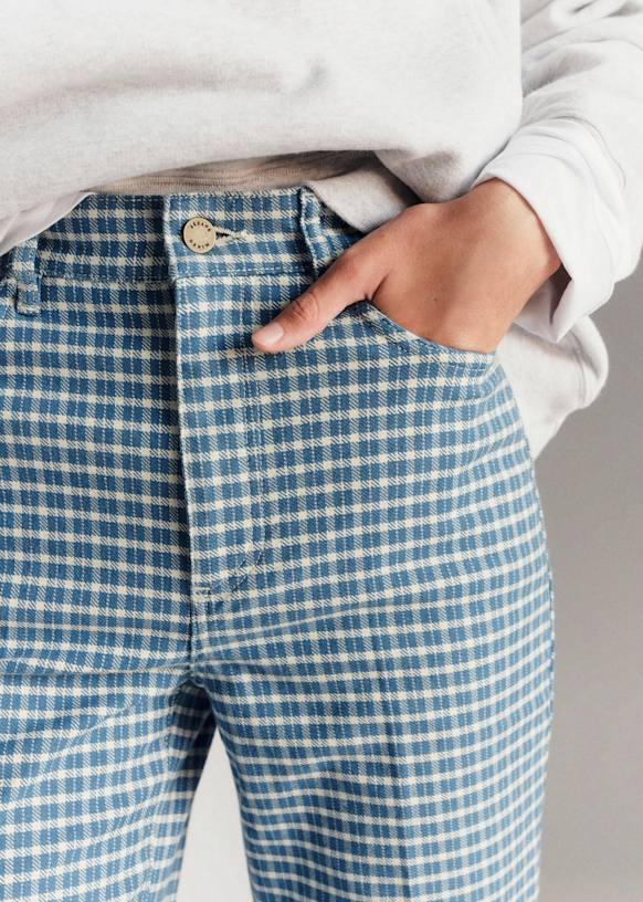Le Flare - Green Gingham - Viscose ECOVERO™ LENZING™ - Sézane