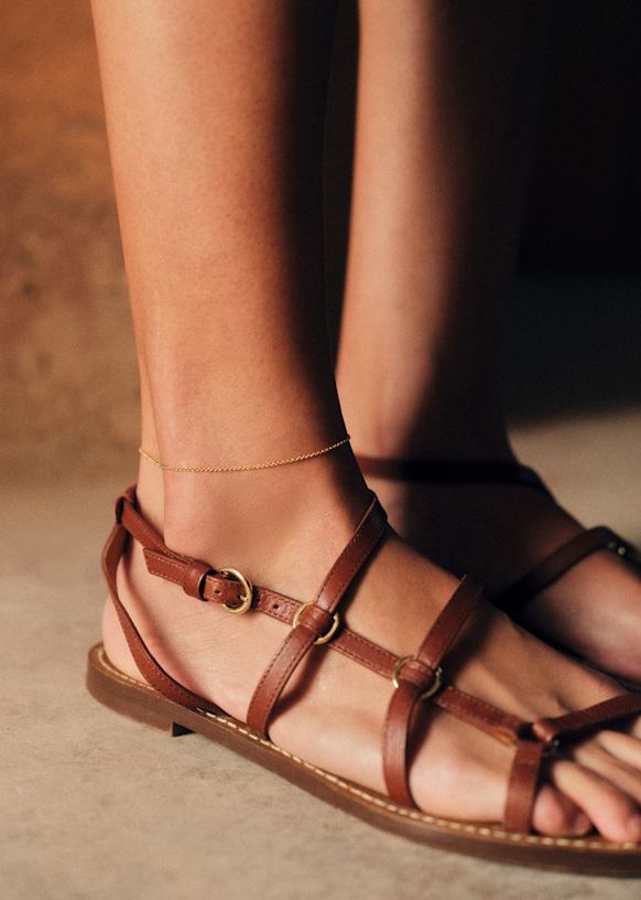 Théodore Ankle Bracelet - Gold - Majority recycled brass - Sézane