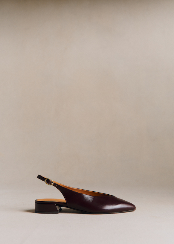 Suzanne ローバレリーナ - ヴィンテージブラック - 牛革 - Sézane