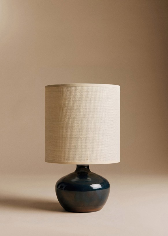 Lamp vintage in ceramic Navy blue