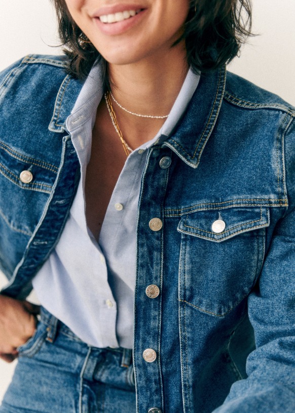 Sezane veste jean top
