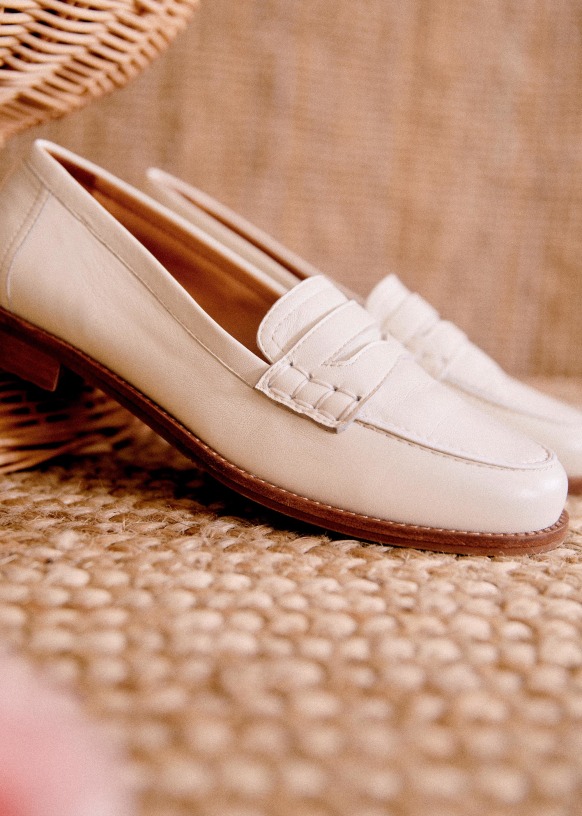 Mocassins André - Chocolat lisse héritage - - Sézane