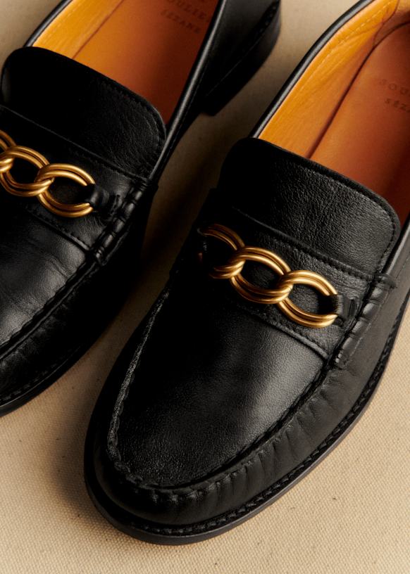 Vicky Loafers - Smooth Black - Bovine leather - Sézane