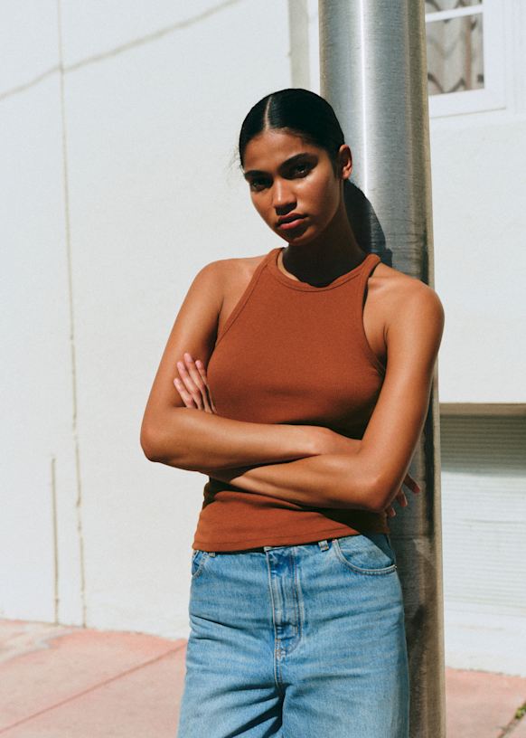 Marcelo Tank tops - Ecru / Navy - Organic cotton - organic textile