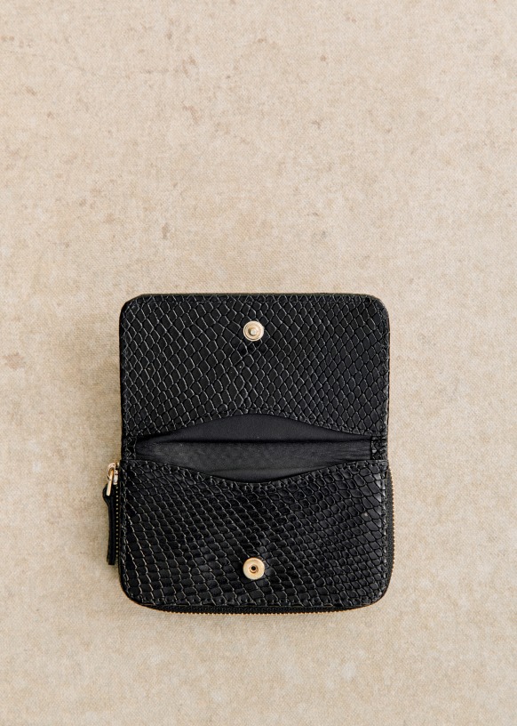 Hugo Card Holder - Embossed Gold - Sézane