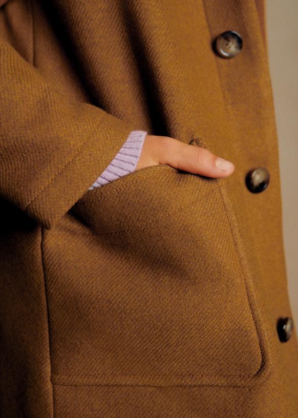 Joseph Coat - Mottled Grey - GRS certified recycled wool - Sézane