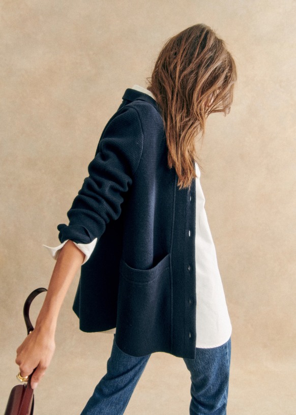 SEZANE ネイビージャケット SEZANE ネイビージャケット