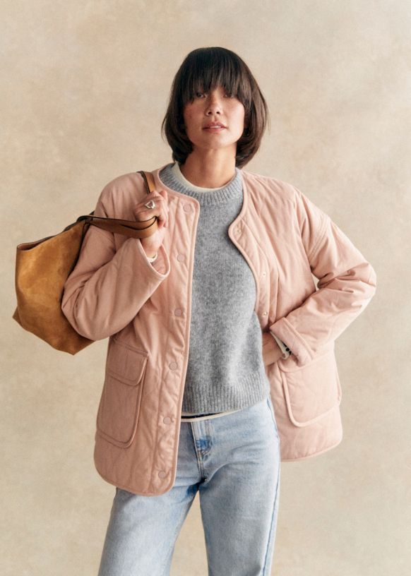 セザンヌ◆SEZANE◆Farel キルティングジャケット エクリュ セザンヌ◇SEZANE◇Farel キルティングジャケット エクリュ
