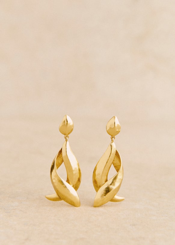 Abel Earrings - Gold - Recycled brass - Sézane