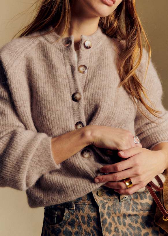 Othello Cardigan - Light Beige - Baby Alpaca - Sézane