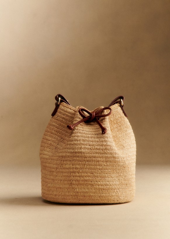 Farrow バッグ - ナチュラルラフィア - ラフィア - Sézane
