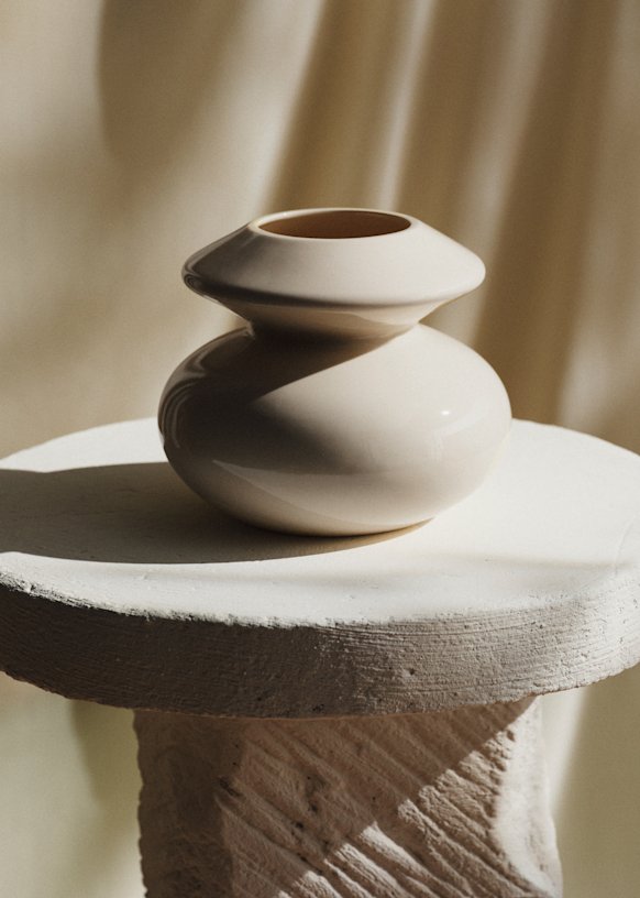 Romi Objetti Vase - Small Model - Yellow - Ceramic - Sézane