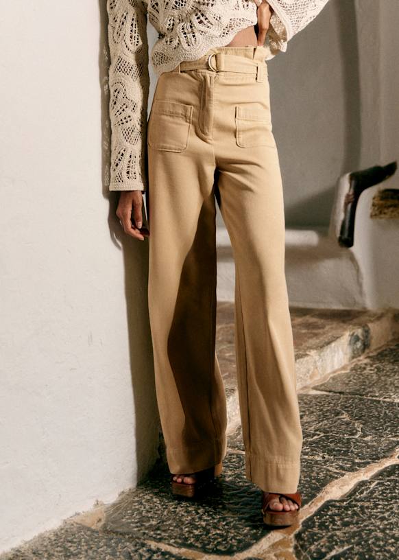 Marty Trousers - Daliana Print - Organic Cotton - Sézane
