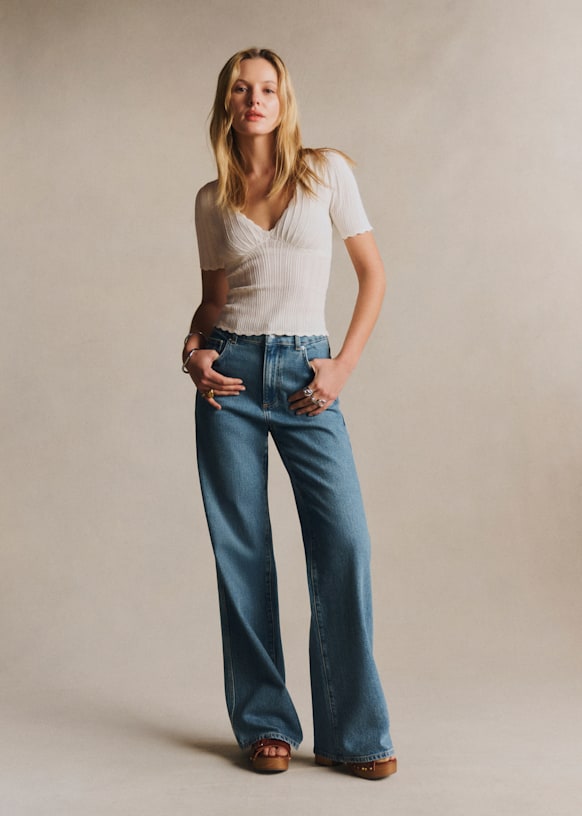 Cloe Jumper - Navy - Viscose ECOVERO™ LENZING™ - Sézane