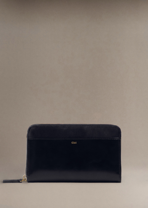 Victoria Wallet - Vintage Chocolate - Bovine leather - Sézane