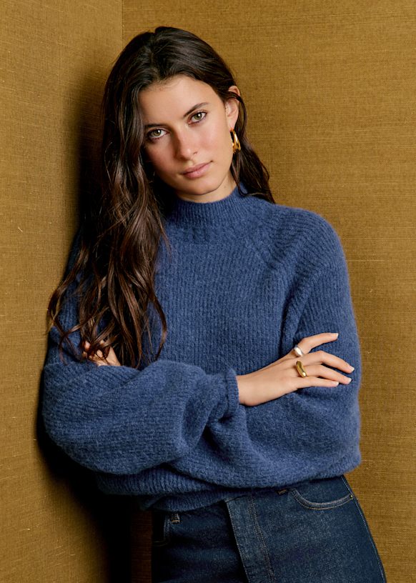 Otisa Jumper - Dark Chocolate - Baby Alpaca - Sézane