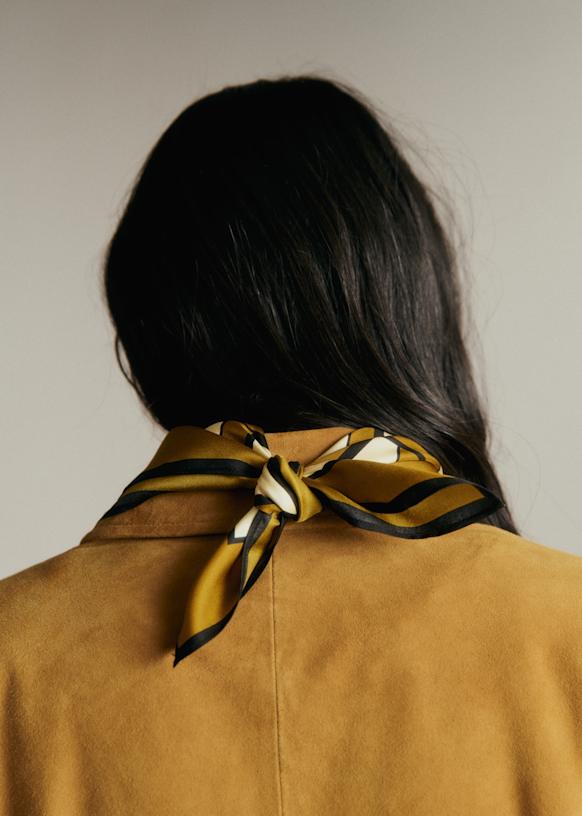 Cléo Scarf - Chocolate Quartet - Silk - Sézane