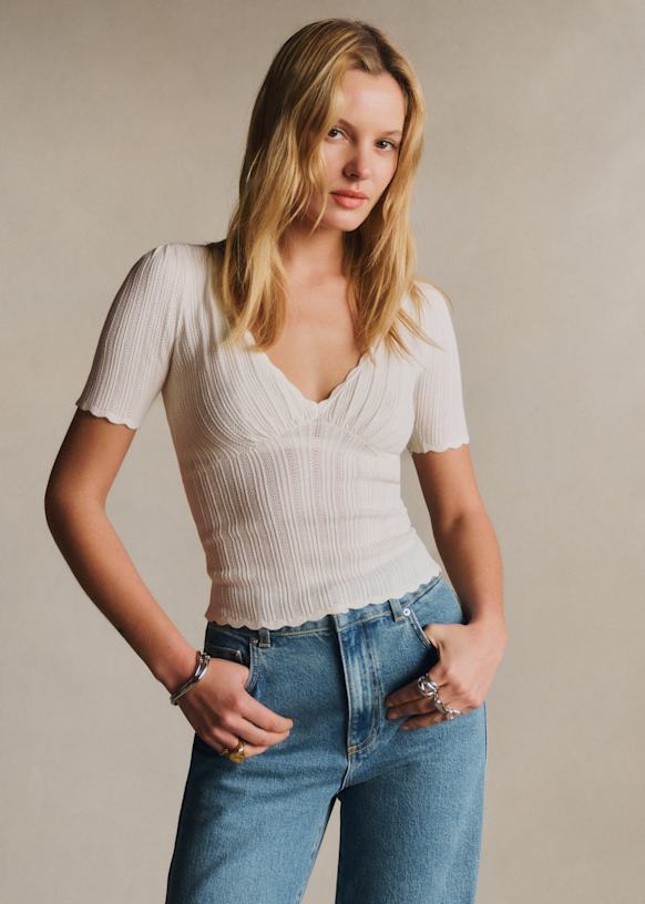 Cloe セーター - エクリュ - ECOVERO™ LENZING™ビスコース - Sézane