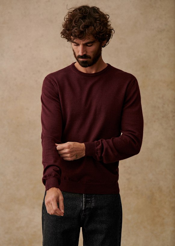 Nils Sweater - Speckled White - Wool - Sézane