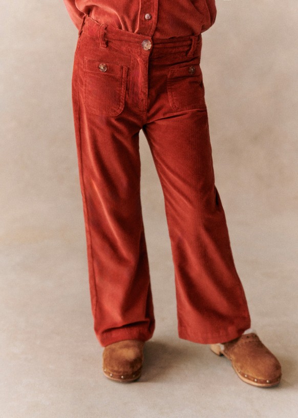 高評価！ trousers 70's Le - Sézane - Cotton - Bouquet Grand パンツ