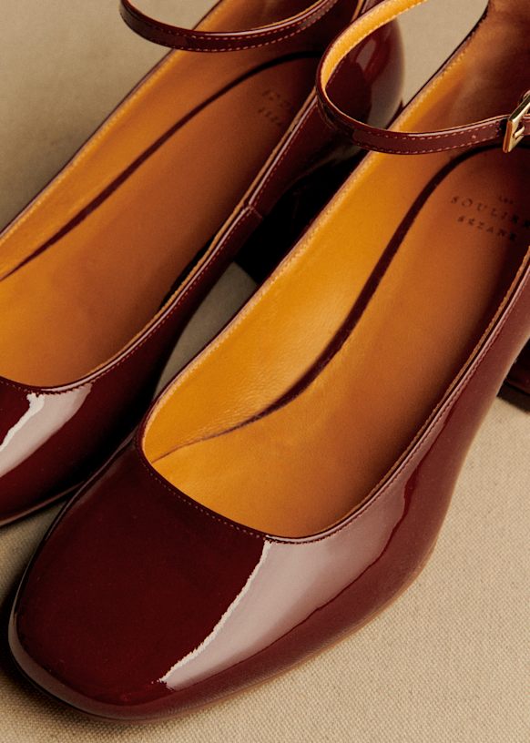 Mélanie Mary Janes - Patent Purple - Patent cowide leather